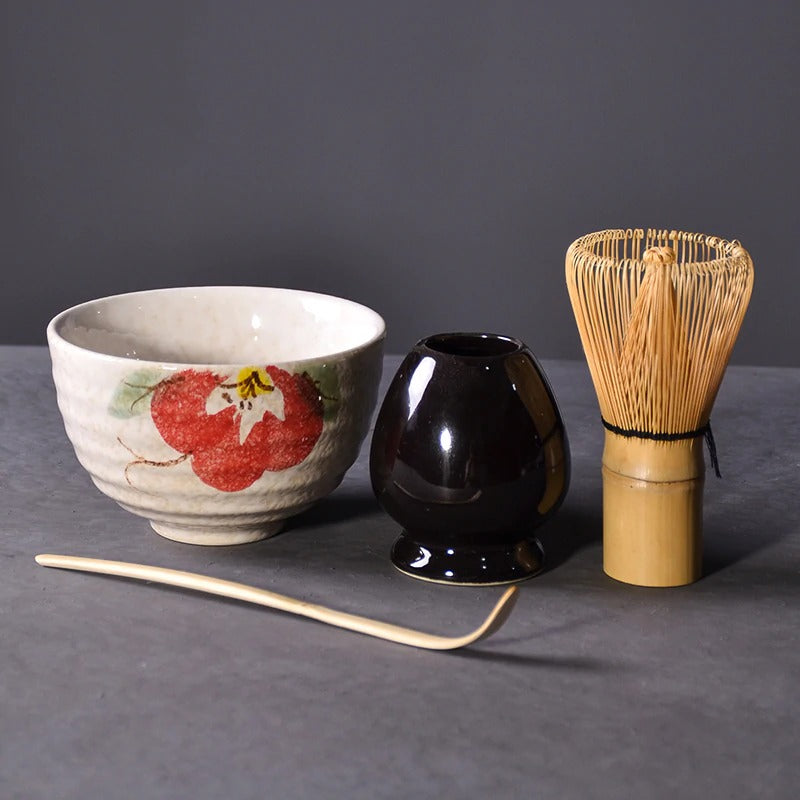 Handmade Home Easy Clean Matcha Tea Set Tool Stand Kit Bowl Whisk Scoop  Gift Ceremony Traditional